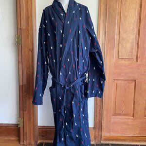POLO RALPH LAUREN Men's All Over Polo Player Logo Robe Navy, Red, White L/XL